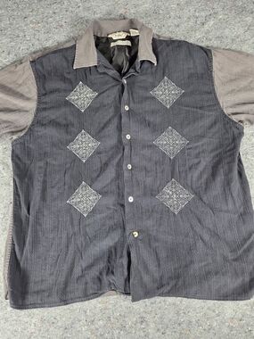 Da Vinci Charlie Sheen Signature Series Shirt XL Embroidered Rockabilly Bowling